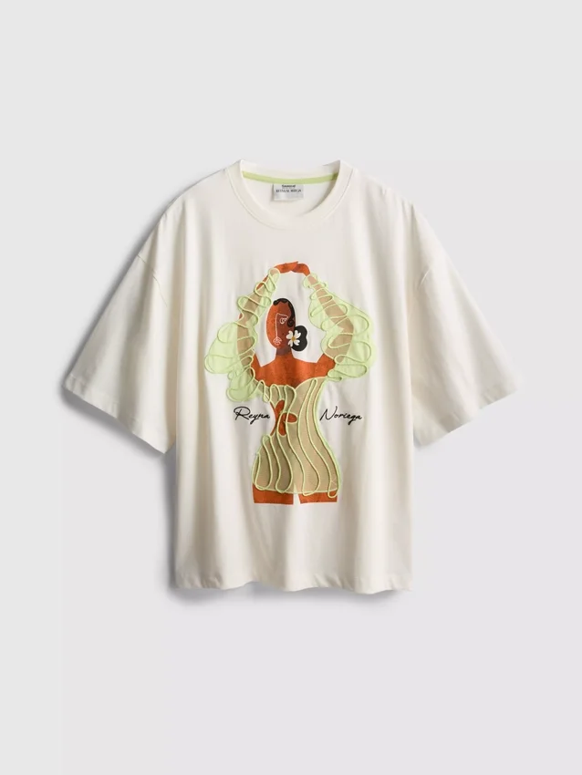 Reyna Noriega oversized-T-shirt i bomull