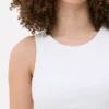 Ribbad tanktop med racerrygg