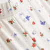 Ribbade pyjamasbyxor med fjärilsmönster