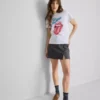 Rolling Stones-T-shirt i bomull med tryck
