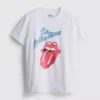 Rolling Stones-T-shirt i bomull med tryck