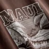 Rät skuren T-shirt i bomull med tryck