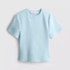 Rätlinjig T-shirt med sömmar i bomullsrik kvalitet