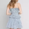 Rynkad peplum-cami-top i gingham