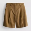 Safari-bermudashorts i bomullsblandning