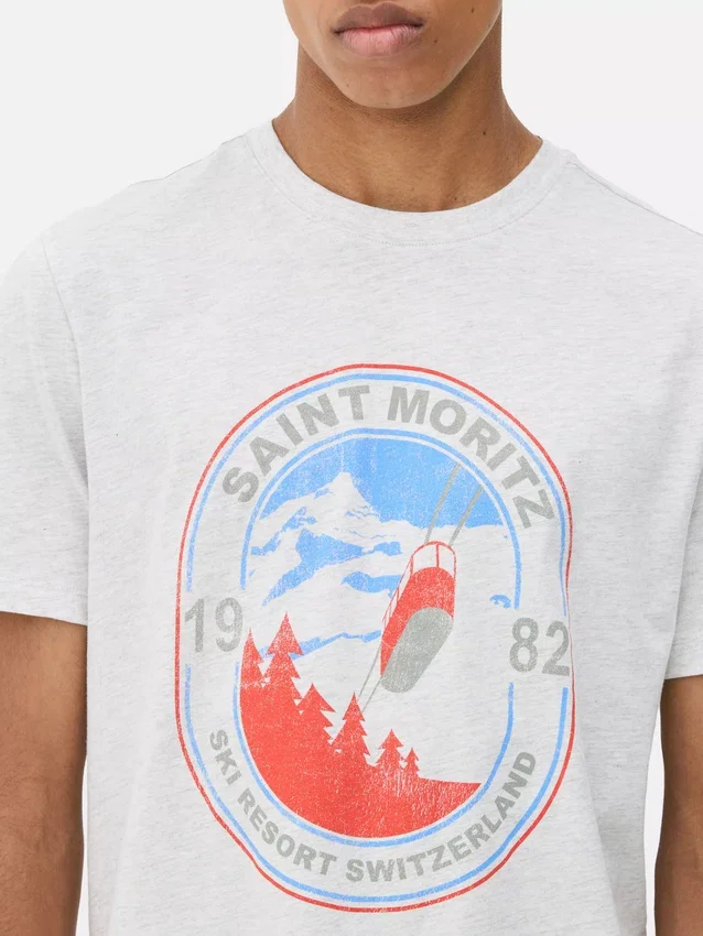 Saint Moritz kortärmade T-shirts
