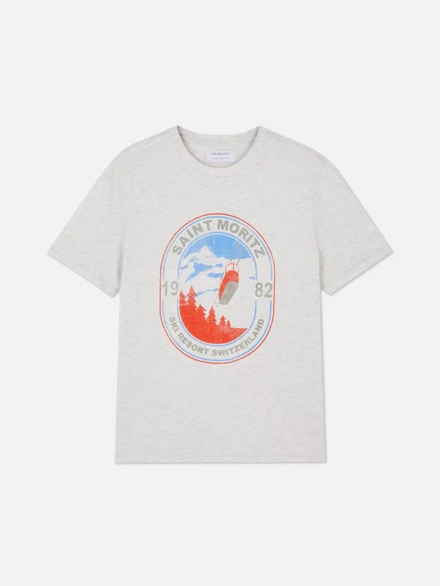Saint Moritz kortärmade T-shirts