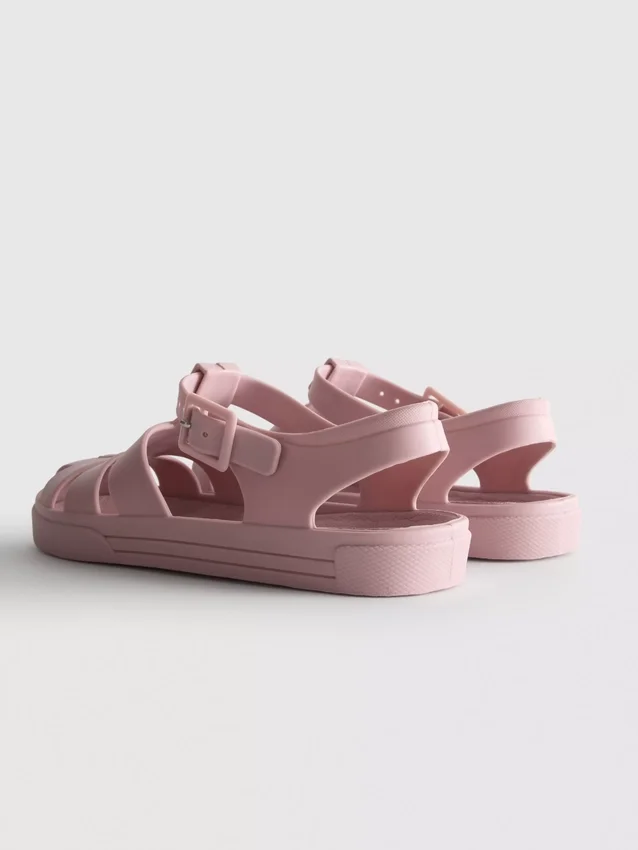 Sandaler i jelly-stil med burdesign