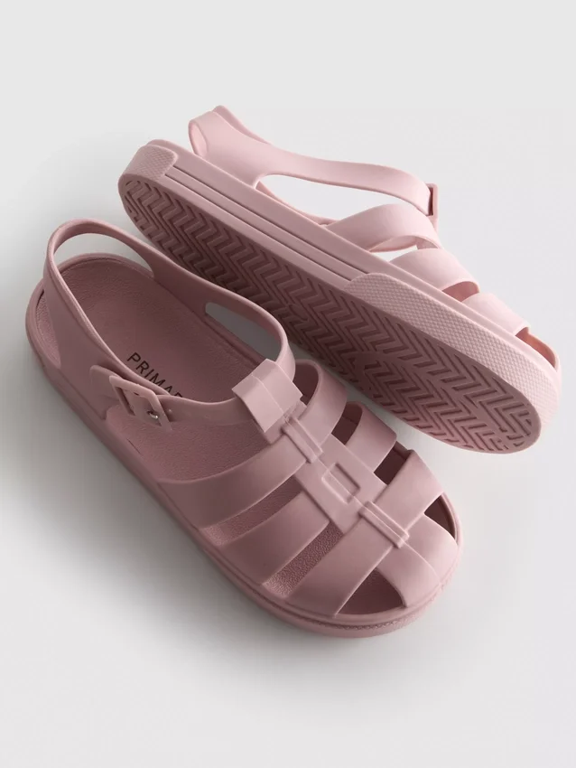 Sandaler i jelly-stil med burdesign