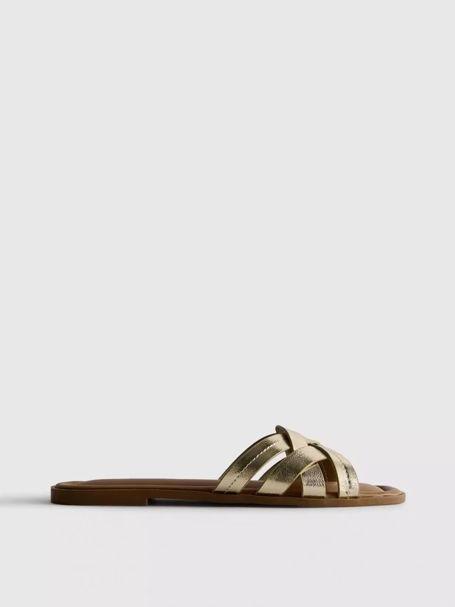 Sandaler i vävt konstläder