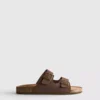Sandaler med remmar med dubbla spännen