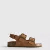 Sandaler med remmar med dubbla spännen