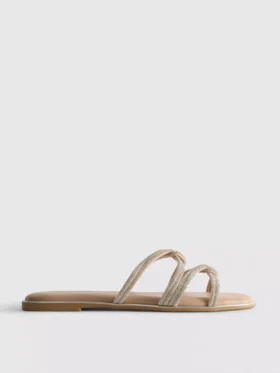 Sandaler med remmar och strass