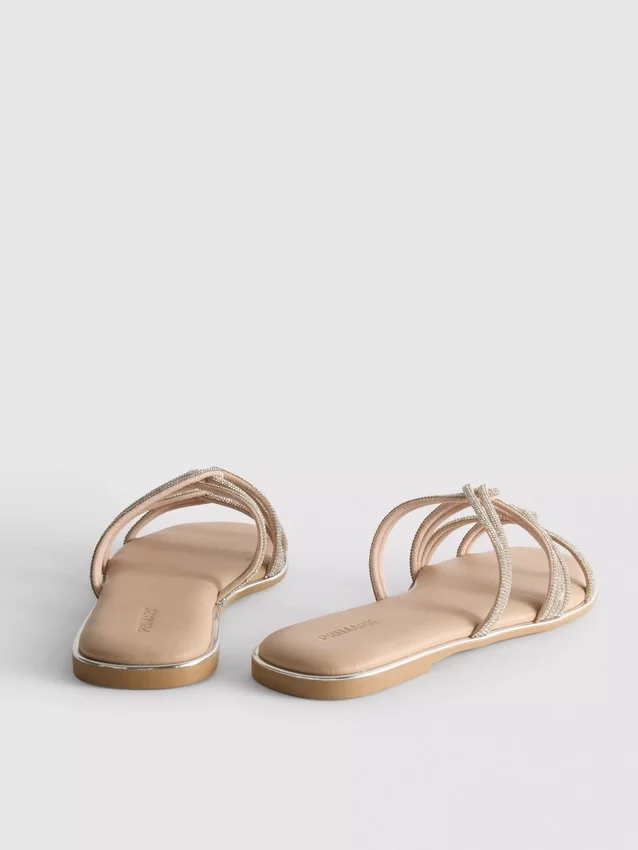 Sandaler med remmar och strass