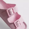 Sandaler med tjock rem och dubbla spännen