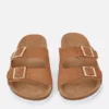 Sandaler med två remmar och spänne