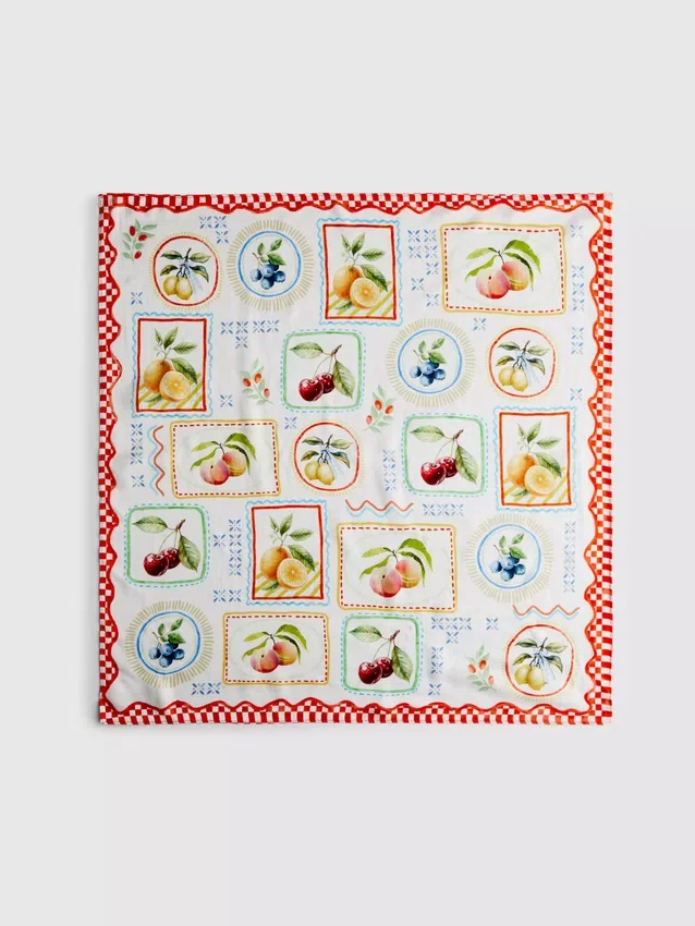 Scarf med fjärilsmönster