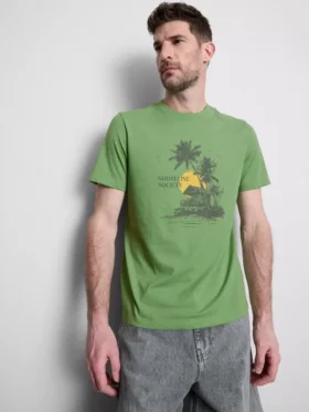 Shoreline Society-T-shirt med tryck