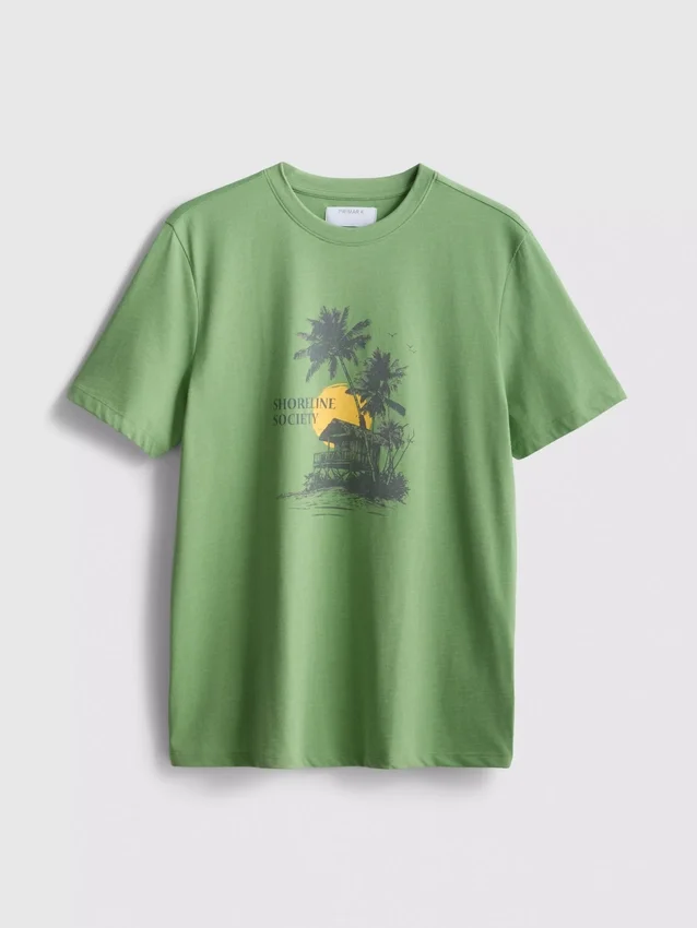 Shoreline Society-T-shirt med tryck