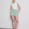 Shorts i bomullsblandning med elastisk midja
