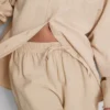 Shorts i bomullsblandning med elastisk midja