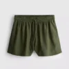 Shorts i bomullsblandning med elastisk midja