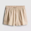 Shorts i bomullsblandning med elastisk midja