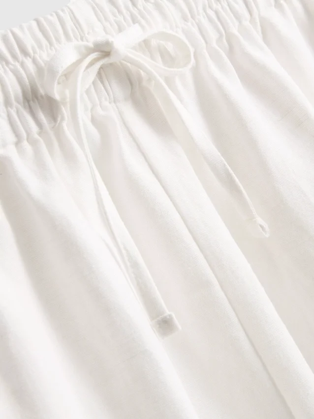 Shorts i bomullsblandning med elastisk midja