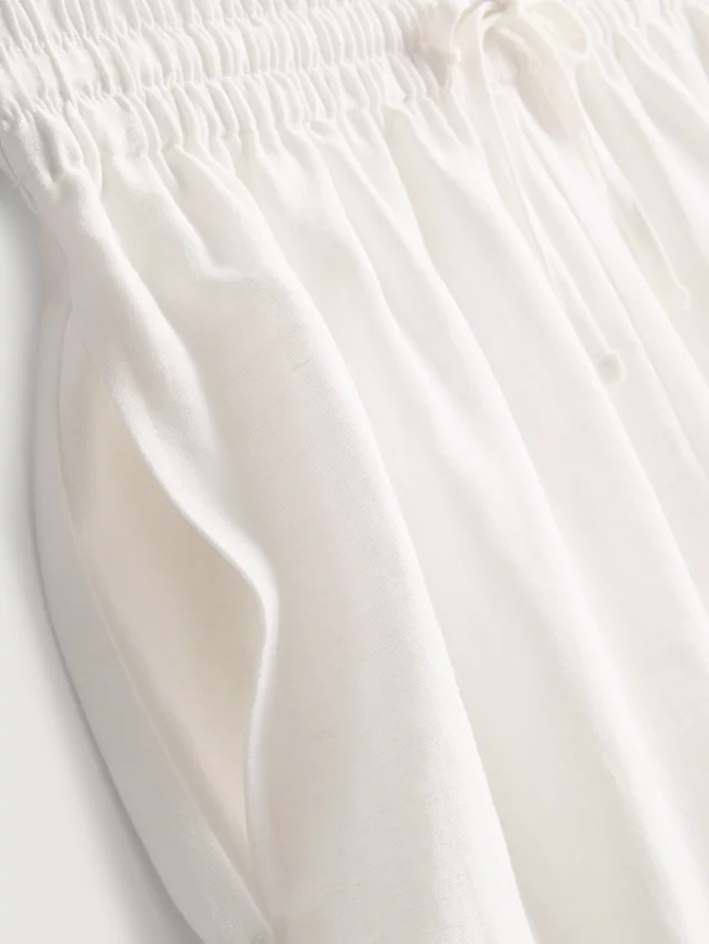 Shorts i bomullsblandning med elastisk midja