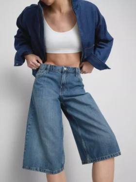 Shorts i bomullsdenim