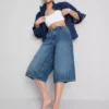 Shorts i bomullsdenim