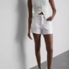 Shorts i bomullsdenim med framfickor