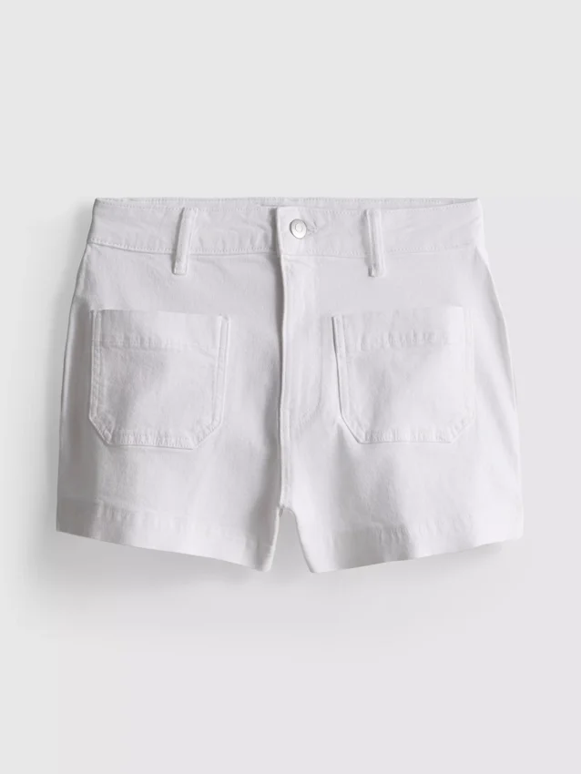 Shorts i bomullsdenim med framfickor
