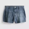 Shorts i bomullsdenim med framfickor