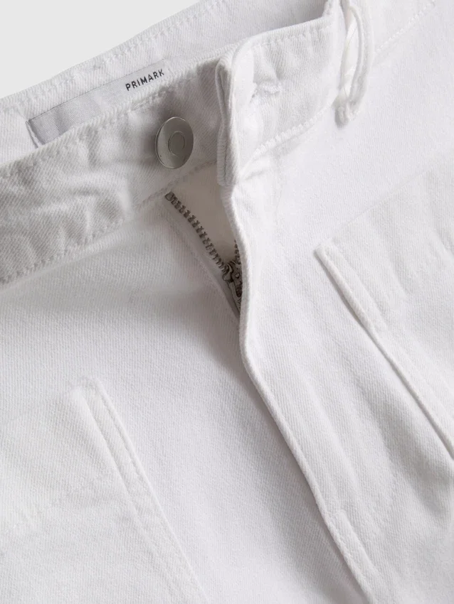 Shorts i bomullsdenim med framfickor