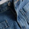Shorts i bomullsdenim med framfickor
