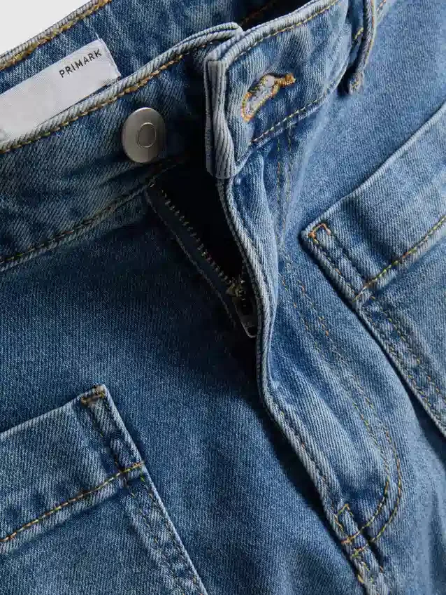 Shorts i bomullsdenim med framfickor