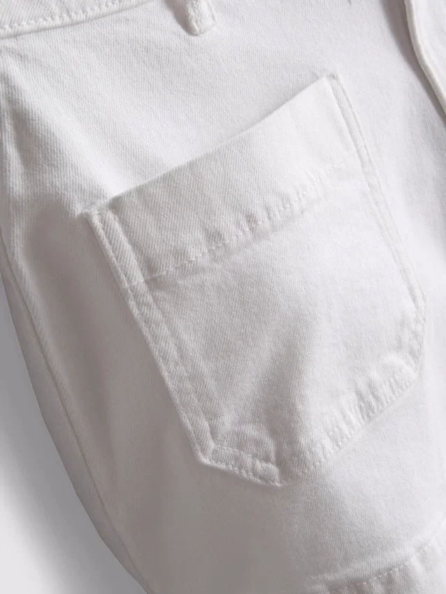 Shorts i bomullsdenim med framfickor