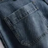 Shorts i bomullsdenim med framfickor