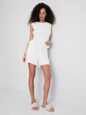 Shorts i bomullsmuslin