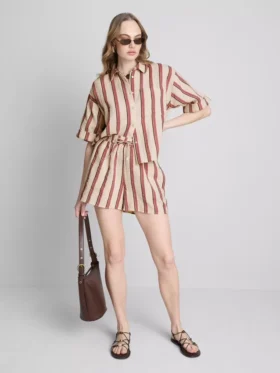 Shorts i bomullsmuslin