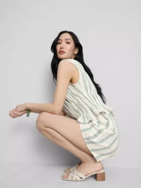 Shorts i bomullsmuslin