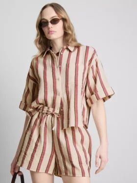 Shorts i bomullsmuslin