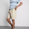 Shorts i linneblandning med dragsko