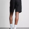 Shorts i linneblandning med dragsko
