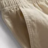 Shorts i linneblandning med dragsko