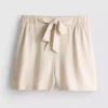 Shorts med bälten och dragkedja