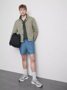 Shorts med strukturerad dragsko i midjan