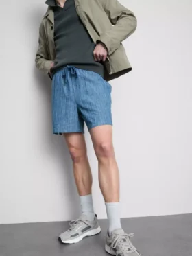Shorts med strukturerad dragsko i midjan