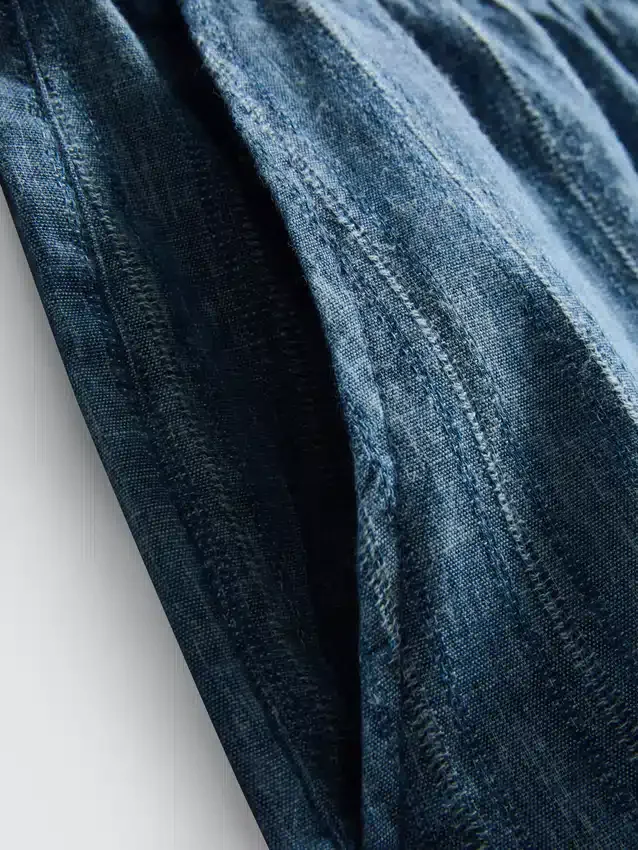 Shorts med strukturerad dragsko i midjan
